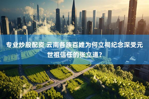 专业炒股配资 云南各族百姓为何立祠纪念深受元世祖信任的张立道？